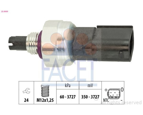 Pressure switch, air conditioning