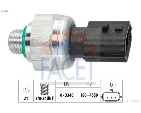 Pressure switch, air conditioning