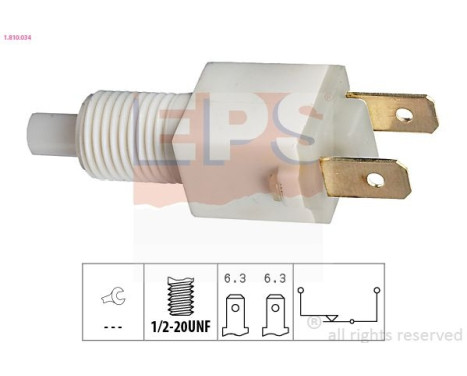 Brake Light Switch Made in Italy - OE Equivalent 1.810.034 EPS Facet