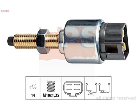 Brake Light Switch Made in Italy - OE Equivalent 1.810.044 EPS Facet