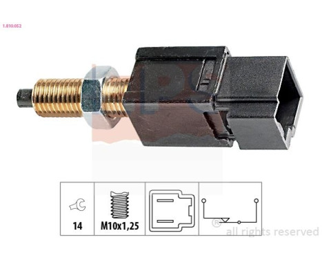 Brake Light Switch Made in Italy - OE Equivalent 1.810.052 EPS Facet