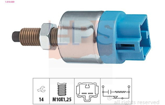 Brake Light Switch Made in Italy - OE Equivalent 1.810.089 EPS Facet