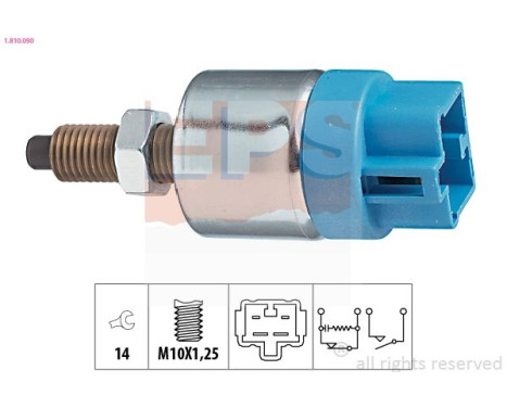 Brake Light Switch Made in Italy - OE Equivalent 1.810.090 EPS Facet