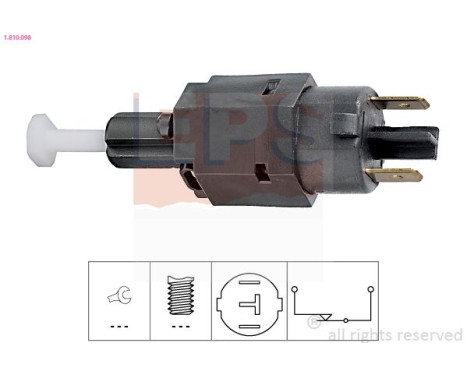 Brake Light Switch Made in Italy - OE Equivalent 1.810.098 EPS Facet