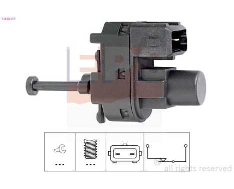 Brake Light Switch Made in Italy - OE Equivalent 1.810.111 EPS Facet