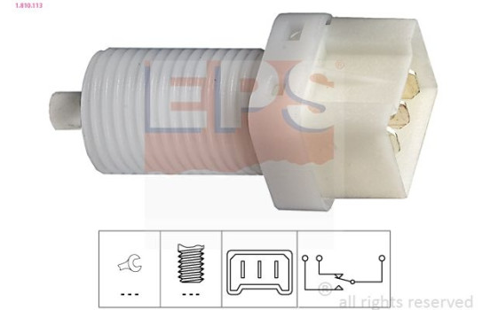 Brake Light Switch Made in Italy - OE Equivalent 1.810.113 EPS Facet