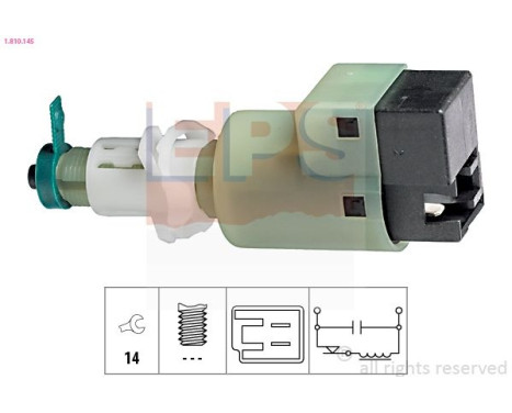 Brake Light Switch Made in Italy - OE Equivalent 1.810.145 EPS Facet