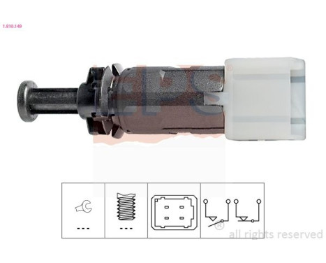 Brake Light Switch Made in Italy - OE Equivalent 1.810.149 EPS Facet