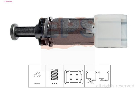 Brake Light Switch Made in Italy - OE Equivalent 1.810.149 EPS Facet