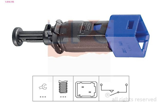 Brake Light Switch Made in Italy - OE Equivalent 1.810.195 EPS Facet