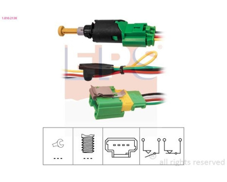 Brake Light Switch Made in Italy - OE Equivalent 1.810.213K EPS Facet