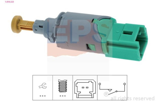 Brake Light Switch Made in Italy - OE Equivalent 1.810.223 EPS Facet