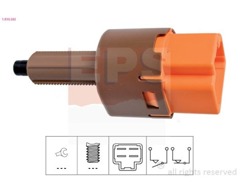 Brake Light Switch Made in Italy - OE Equivalent 1.810.282 EPS Facet