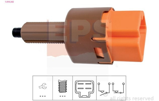 Brake Light Switch Made in Italy - OE Equivalent 1.810.282 EPS Facet