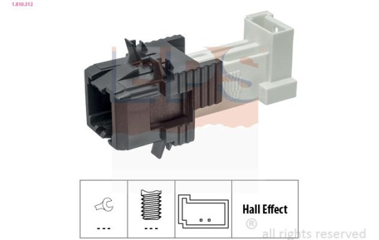 Brake Light Switch Made in Italy - OE Equivalent 1.810.312 EPS Facet