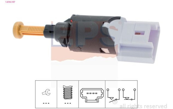 Brake Light Switch Made in Italy - OE Equivalent 1810197 EPS Facet