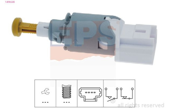 Brake Light Switch Made in Italy - OE Equivalent 1810225 EPS Facet