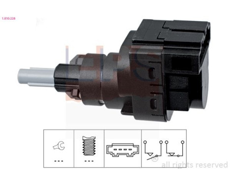 Brake Light Switch Made in Italy - OE Equivalent 1810228 EPS Facet