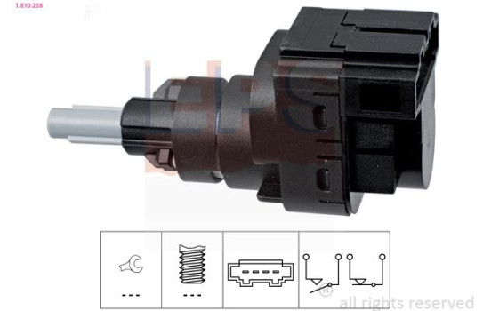 Brake Light Switch Made in Italy - OE Equivalent 1810228 EPS Facet