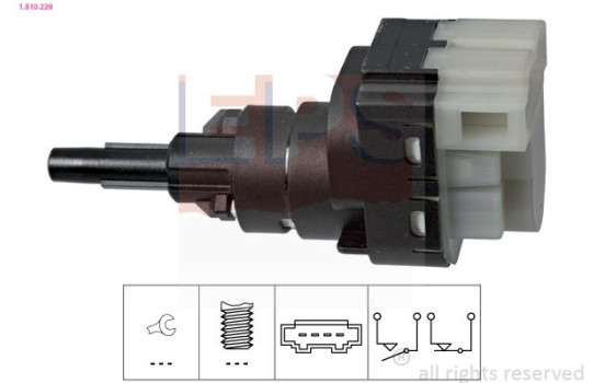 Brake Light Switch Made in Italy - OE Equivalent 1810229 EPS Facet