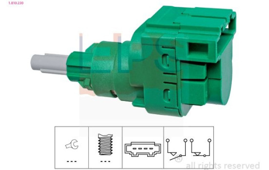Brake Light Switch Made in Italy - OE Equivalent 1810230 EPS Facet