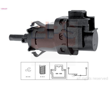 Brake Light Switch Made in Italy - OE Equivalent 1810231 EPS Facet