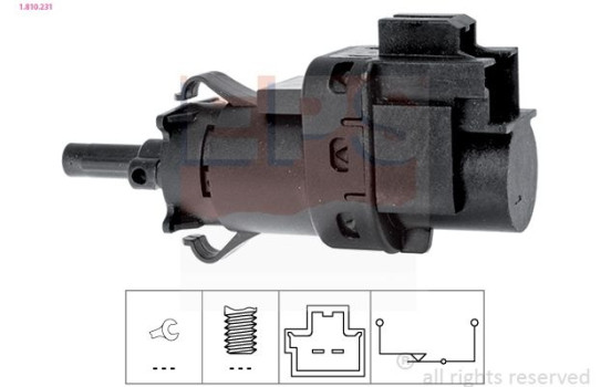 Brake Light Switch Made in Italy - OE Equivalent 1810231 EPS Facet