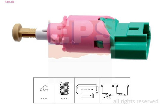Brake Light Switch Made in Italy - OE Equivalent 1810235 EPS Facet