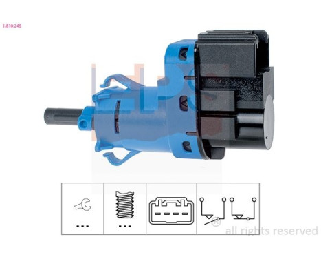 Brake Light Switch Made in Italy - OE Equivalent 1810245 EPS Facet