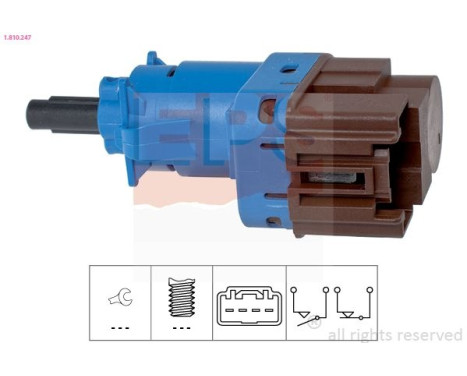 Brake Light Switch Made in Italy - OE Equivalent 1810247 EPS Facet