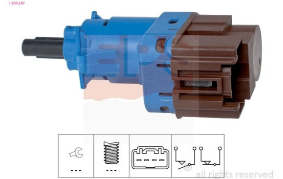 Brake Light Switch Made in Italy - OE Equivalent 1810247 EPS Facet