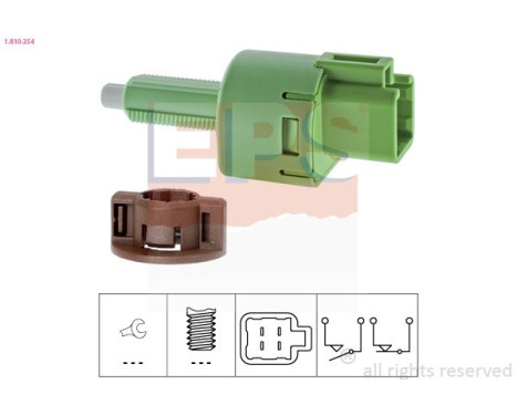 Brake Light Switch Made in Italy - OE Equivalent 1810254 EPS Facet