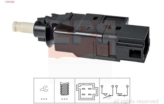 Brake Light Switch Made in Italy - OE Equivalent 1810260 EPS Facet