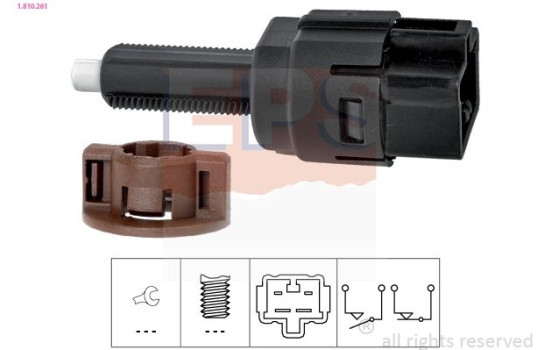 Brake Light Switch Made in Italy - OE Equivalent 1810261 EPS Facet