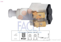 Brake Light Switch Made in Italy - OE Equivalent 7.1010 Facet