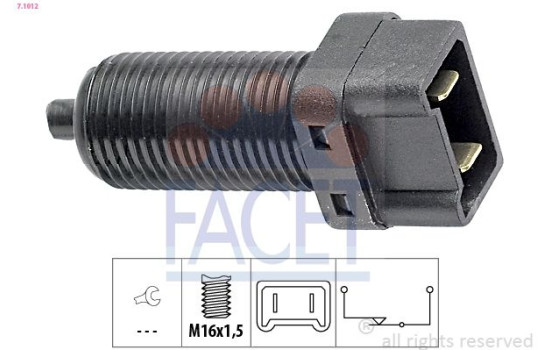 Brake Light Switch Made in Italy - OE Equivalent 7.1012 Facet