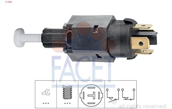Brake Light Switch Made in Italy - OE Equivalent 7.1065 Facet