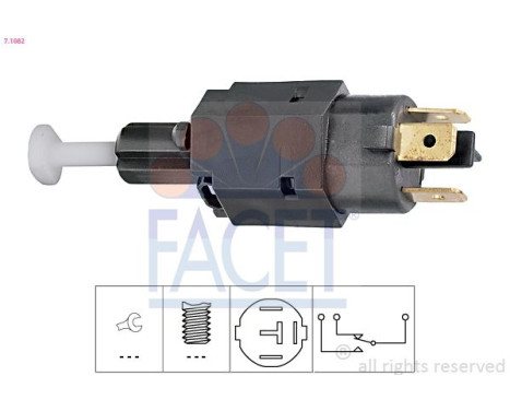 Brake Light Switch Made in Italy - OE Equivalent 7.1082 Facet