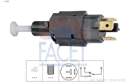 Brake Light Switch Made in Italy - OE Equivalent 7.1082 Facet