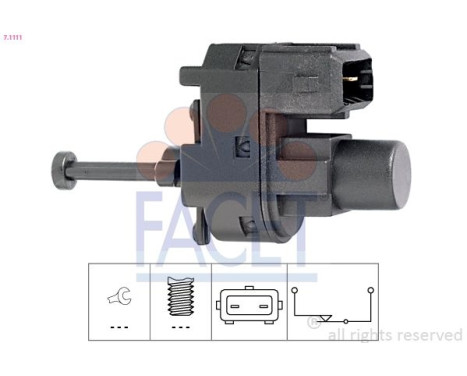 Brake Light Switch Made in Italy - OE Equivalent 7.1111 Facet