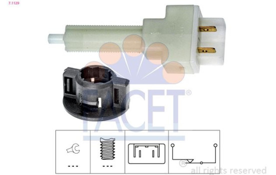 Brake Light Switch Made in Italy - OE Equivalent 7.1129 Facet