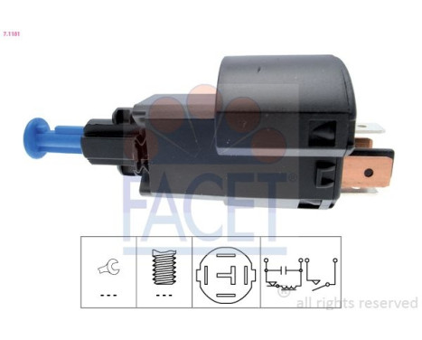 Brake Light Switch Made in Italy - OE Equivalent 7.1181 Facet