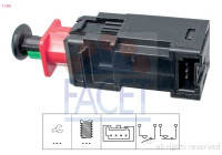 Brake Light Switch Made in Italy - OE Equivalent 7.1208 Facet