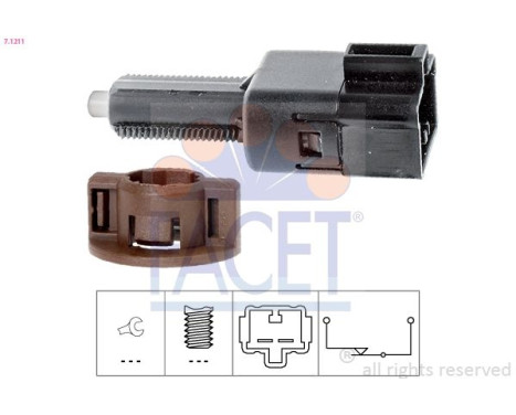 Brake Light Switch Made in Italy - OE Equivalent 7.1211 Facet