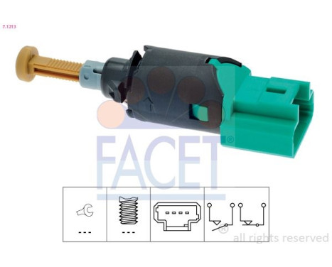 Brake Light Switch Made in Italy - OE Equivalent 7.1213 Facet