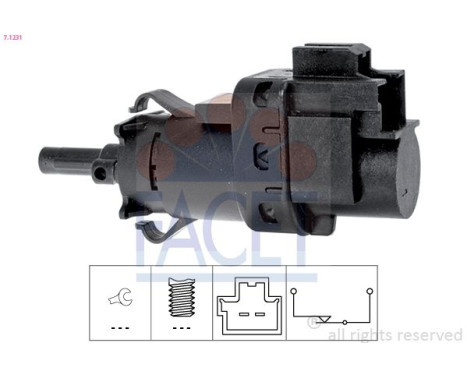 Brake Light Switch Made in Italy - OE Equivalent 7.1231 Facet