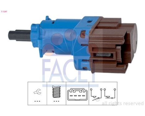 Brake Light Switch Made in Italy - OE Equivalent 7.1247 Facet