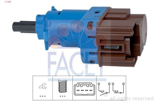 Brake Light Switch Made in Italy - OE Equivalent 7.1247 Facet