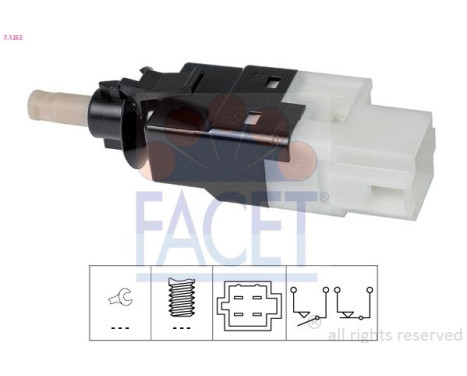 Brake Light Switch Made in Italy - OE Equivalent 7.1252 Facet