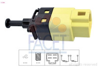 Brake Light Switch Made in Italy - OE Equivalent 7.1264 Facet